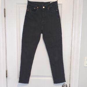 Black Ultra High Waist Mom Jeans &Denim Size 6